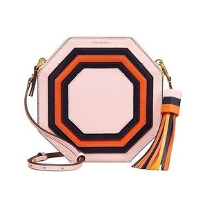 NWT Tory Burch Octagon Ballet Pink Crossbody
